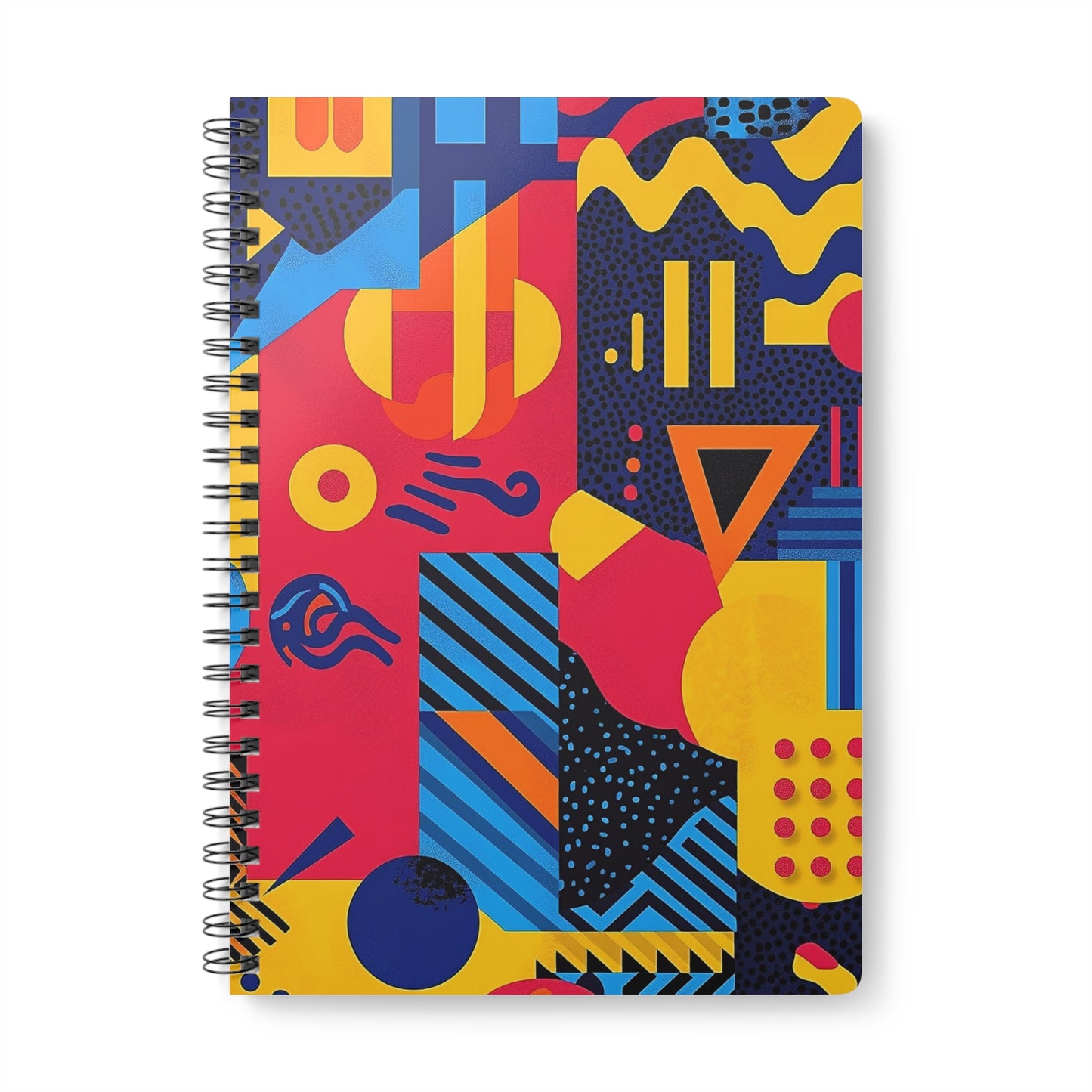 Retro Vibes Geometric Design Notebook