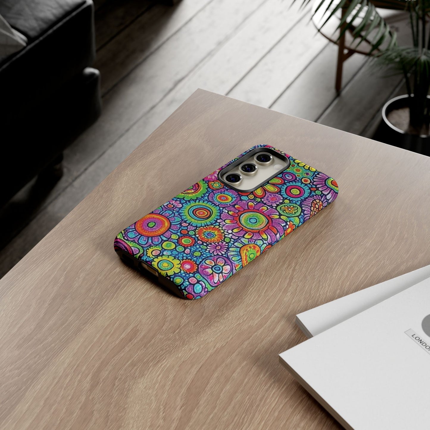 Retro Flower Pop Tough Phone Case