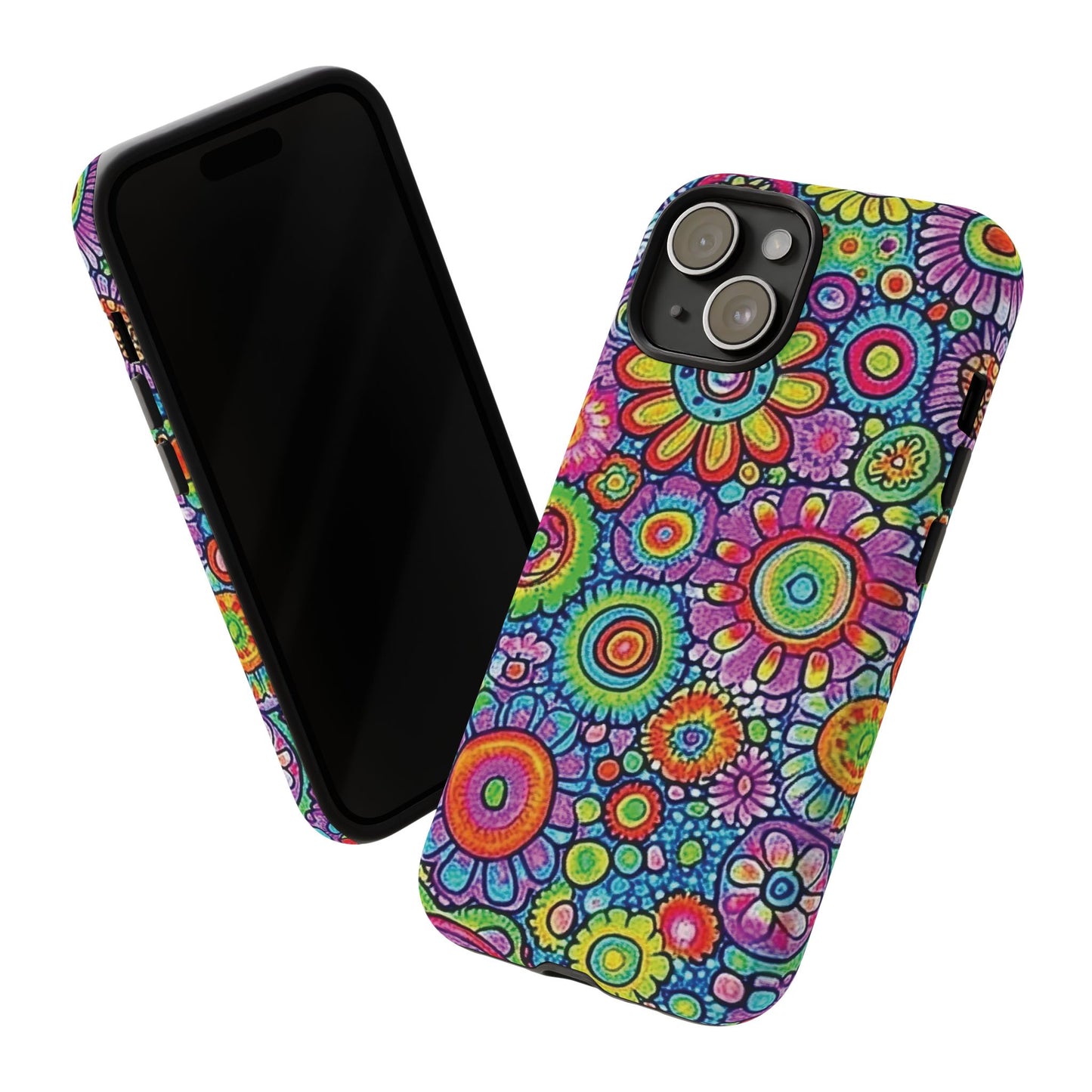 Retro Flower Pop Tough Phone Case