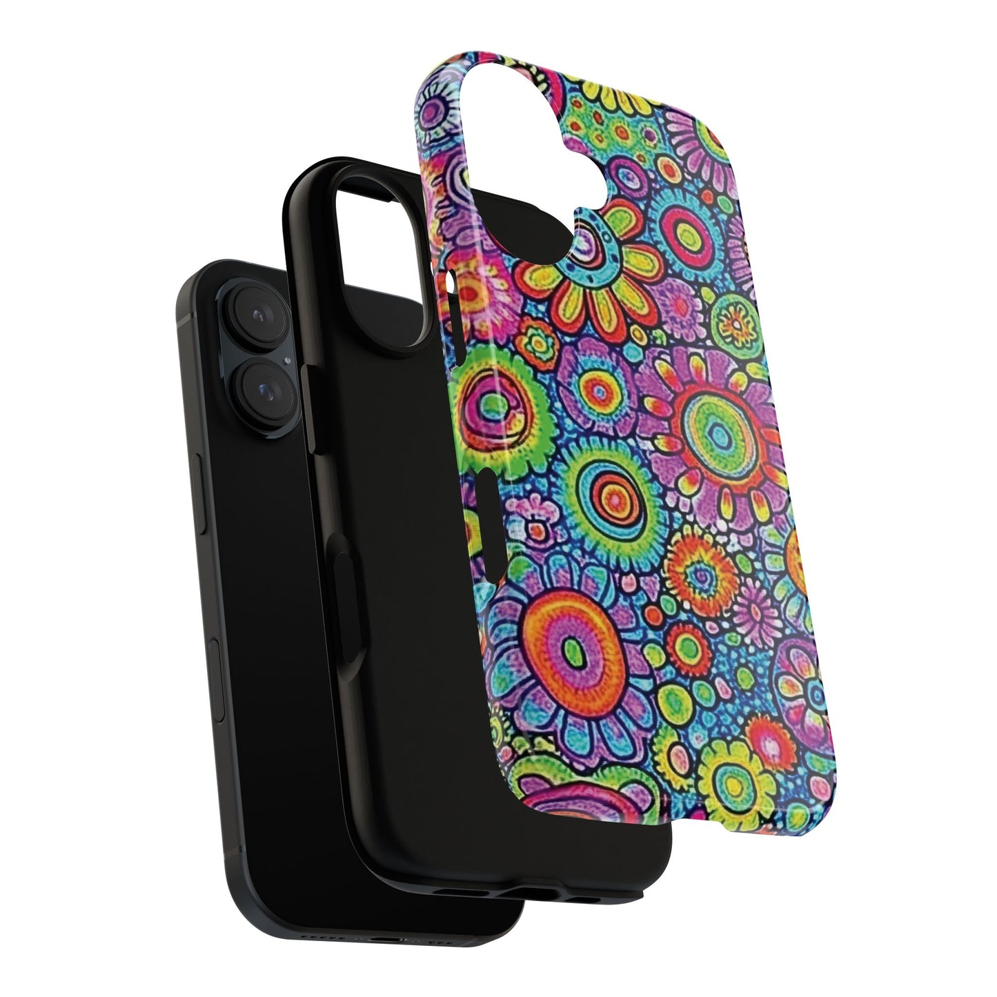 Retro Flower Pop Tough Phone Case