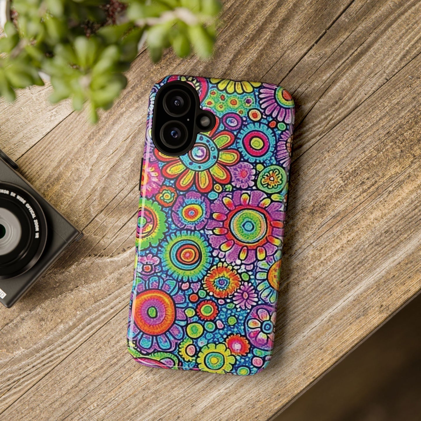 Retro Flower Pop Tough Phone Case