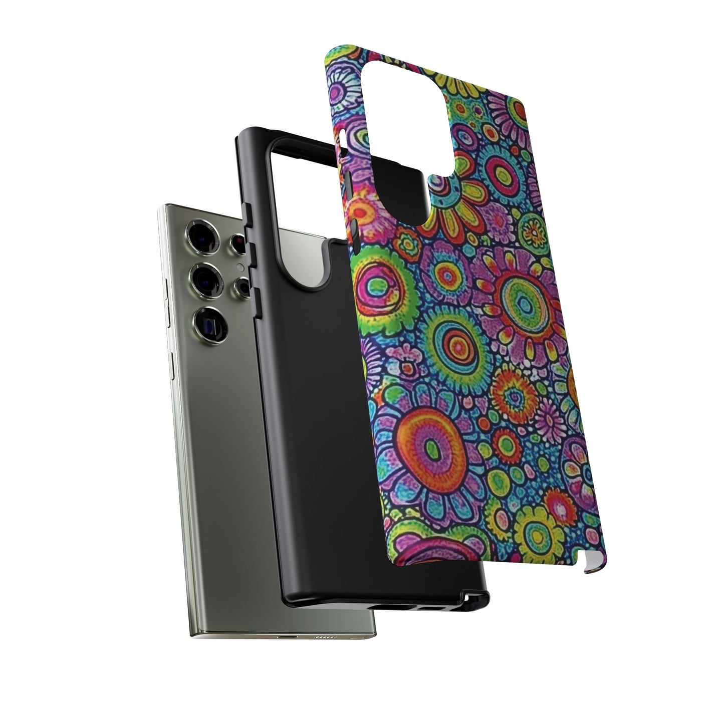 Retro Flower Pop Tough Phone Case