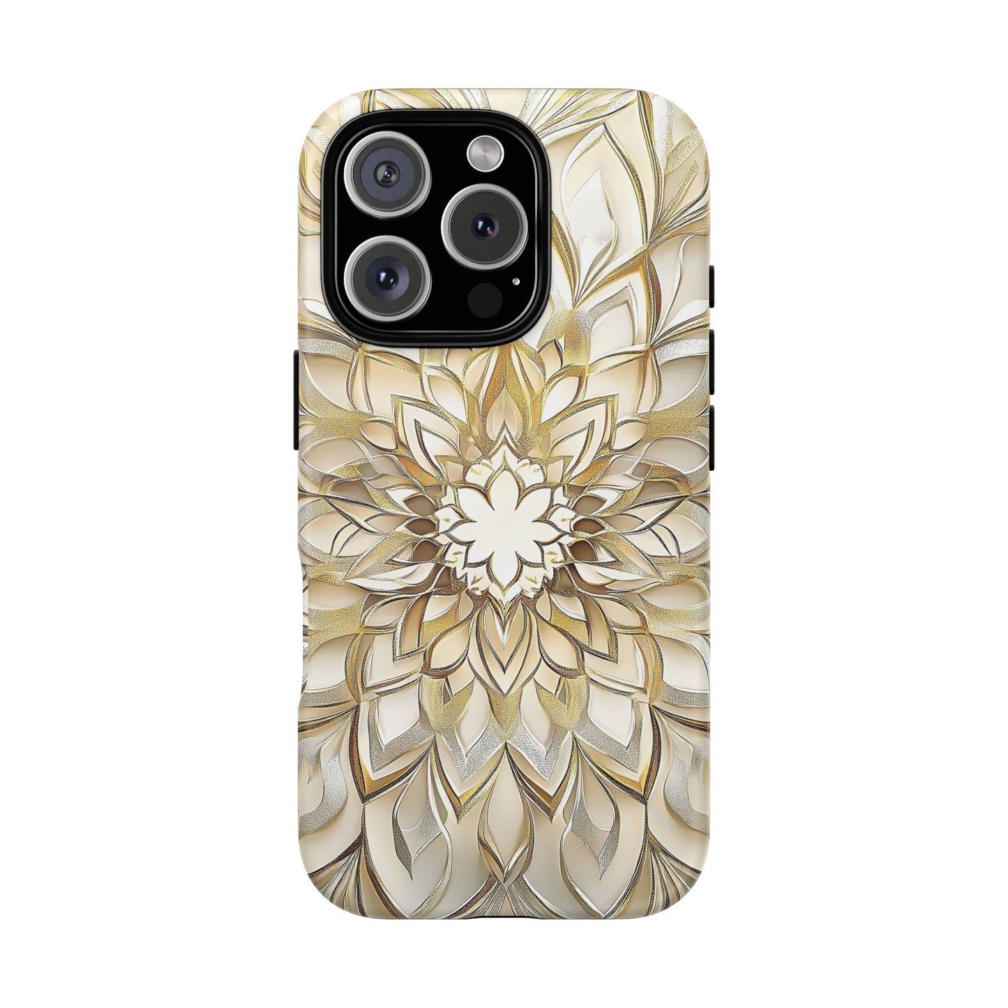 Golden Lotus Mandala Phone Case