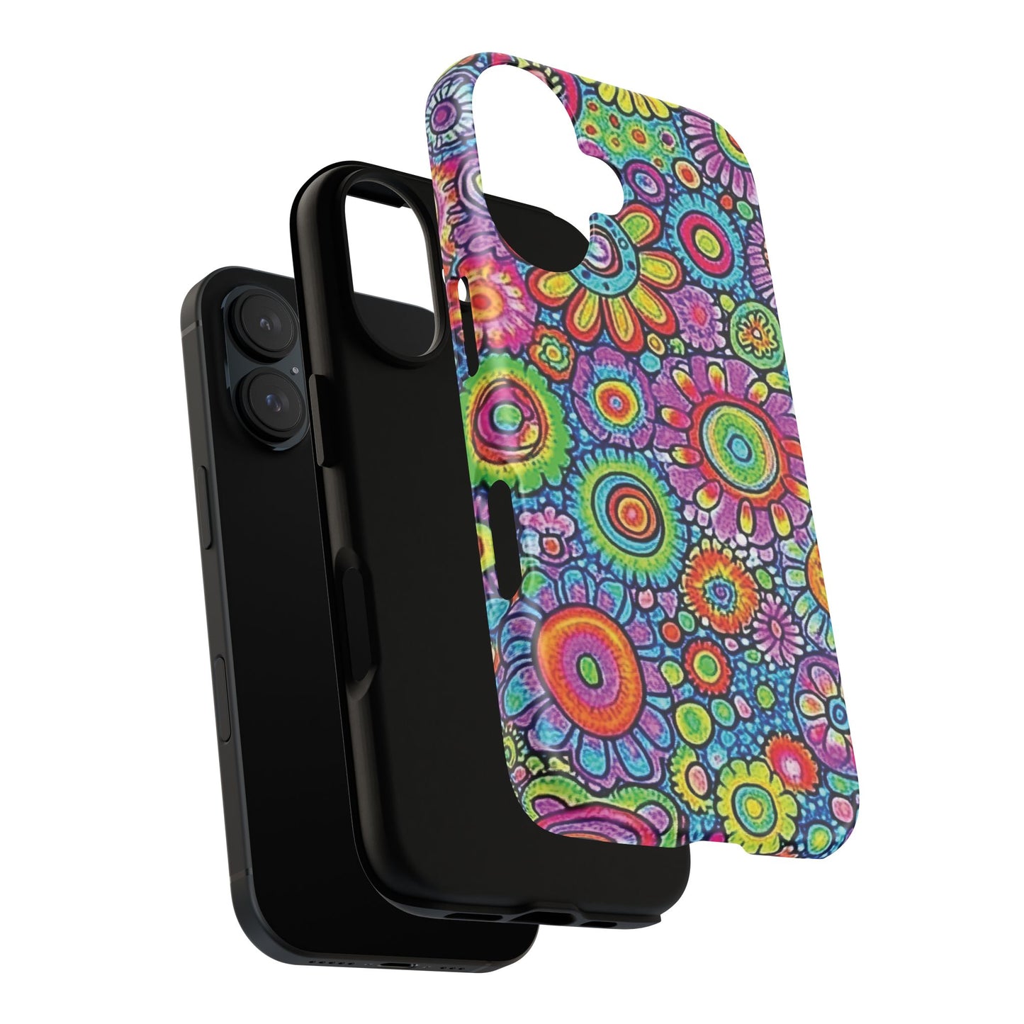 Retro Flower Pop Tough Phone Case