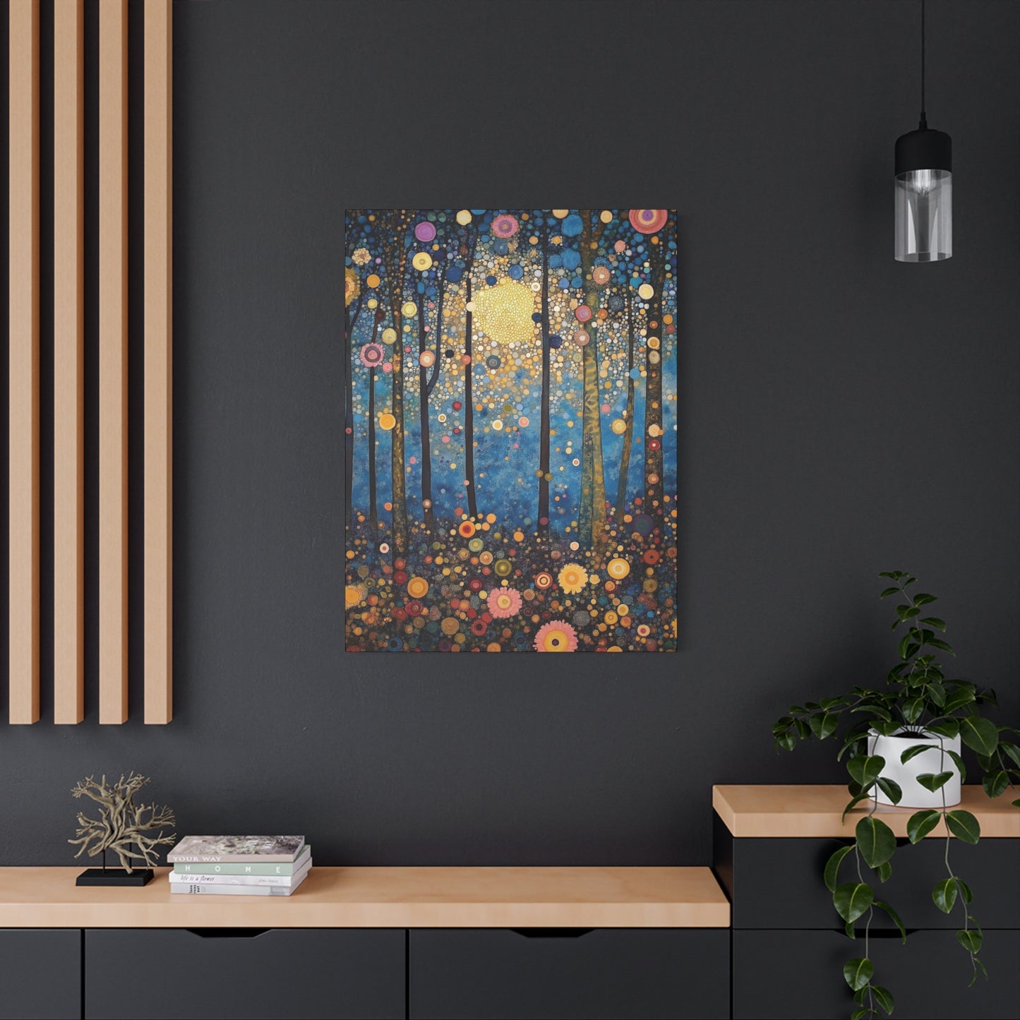 Moonlit Whimsy Mystical Forest Art Print