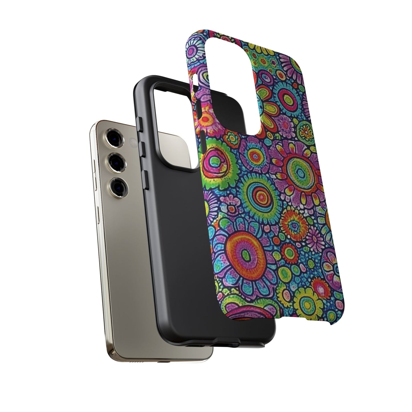 Retro Flower Pop Tough Phone Case