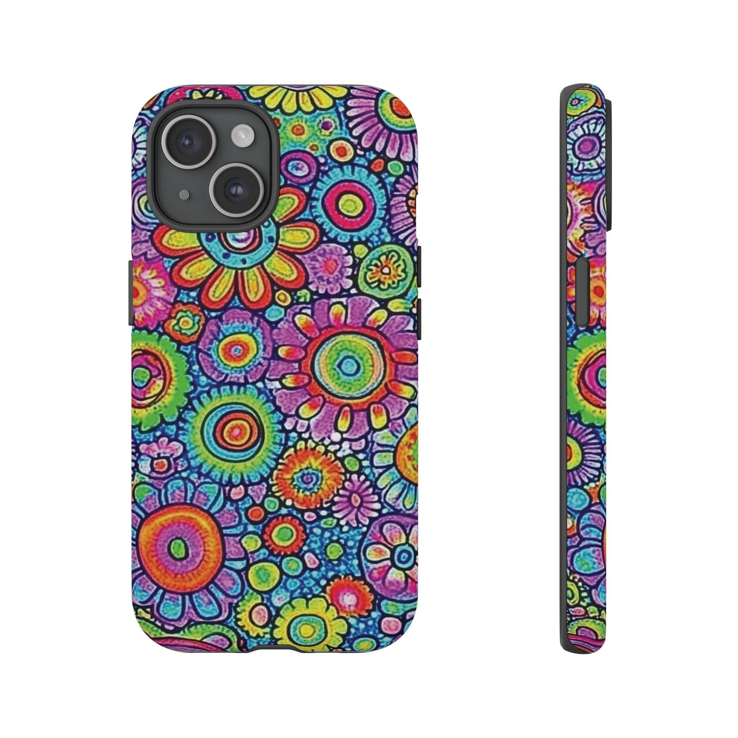 Retro Flower Pop Tough Phone Case