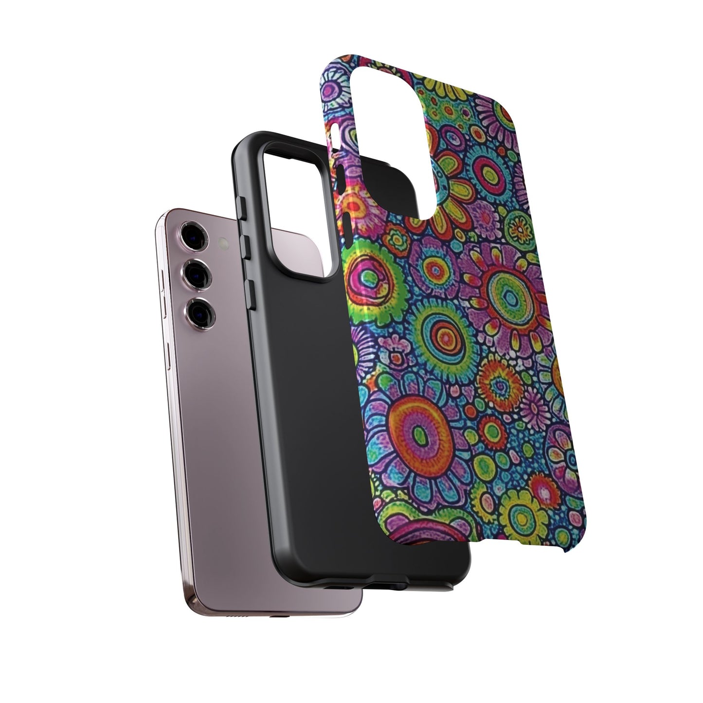 Retro Flower Pop Tough Phone Case