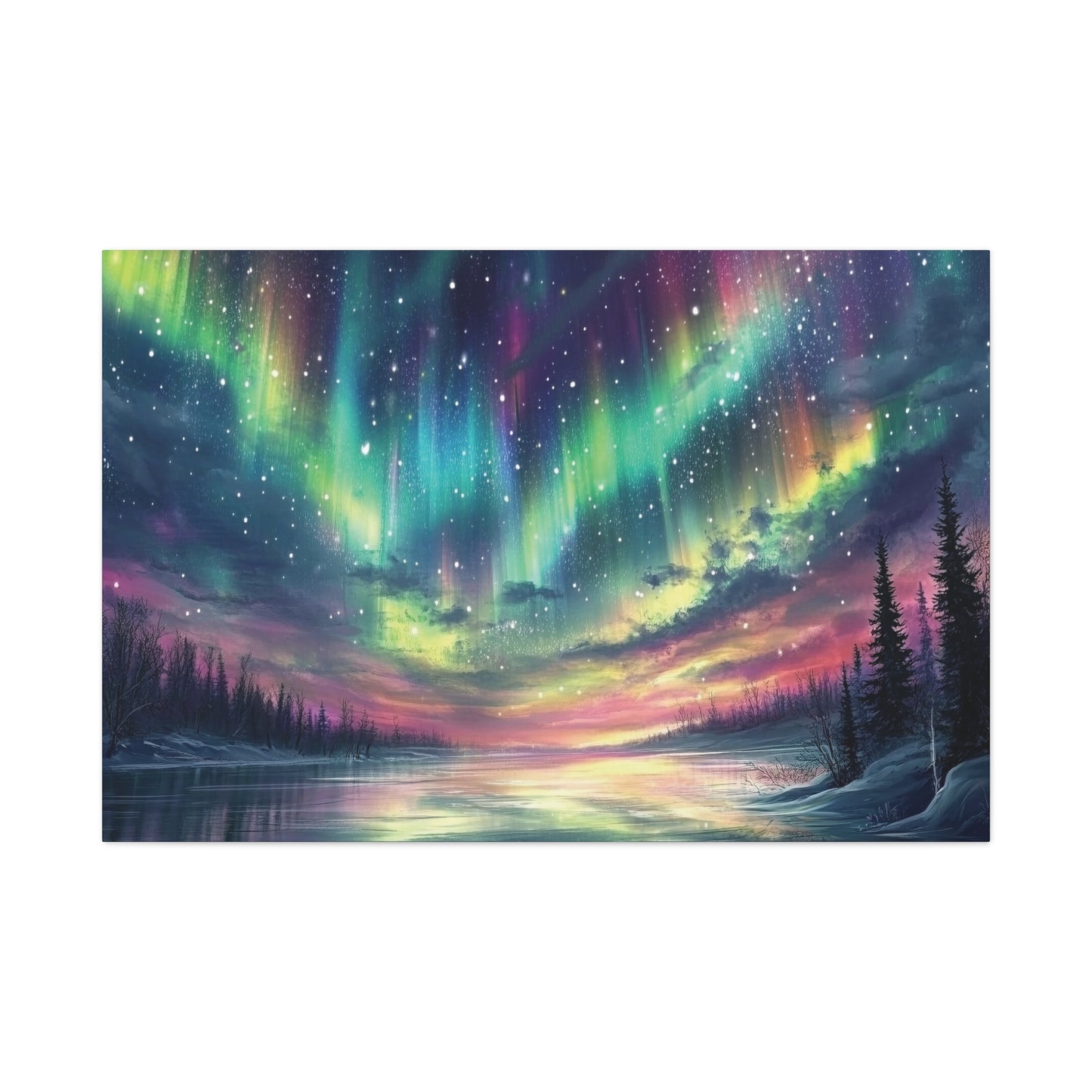 Aurora Dreams Northern Lights Landscape Print