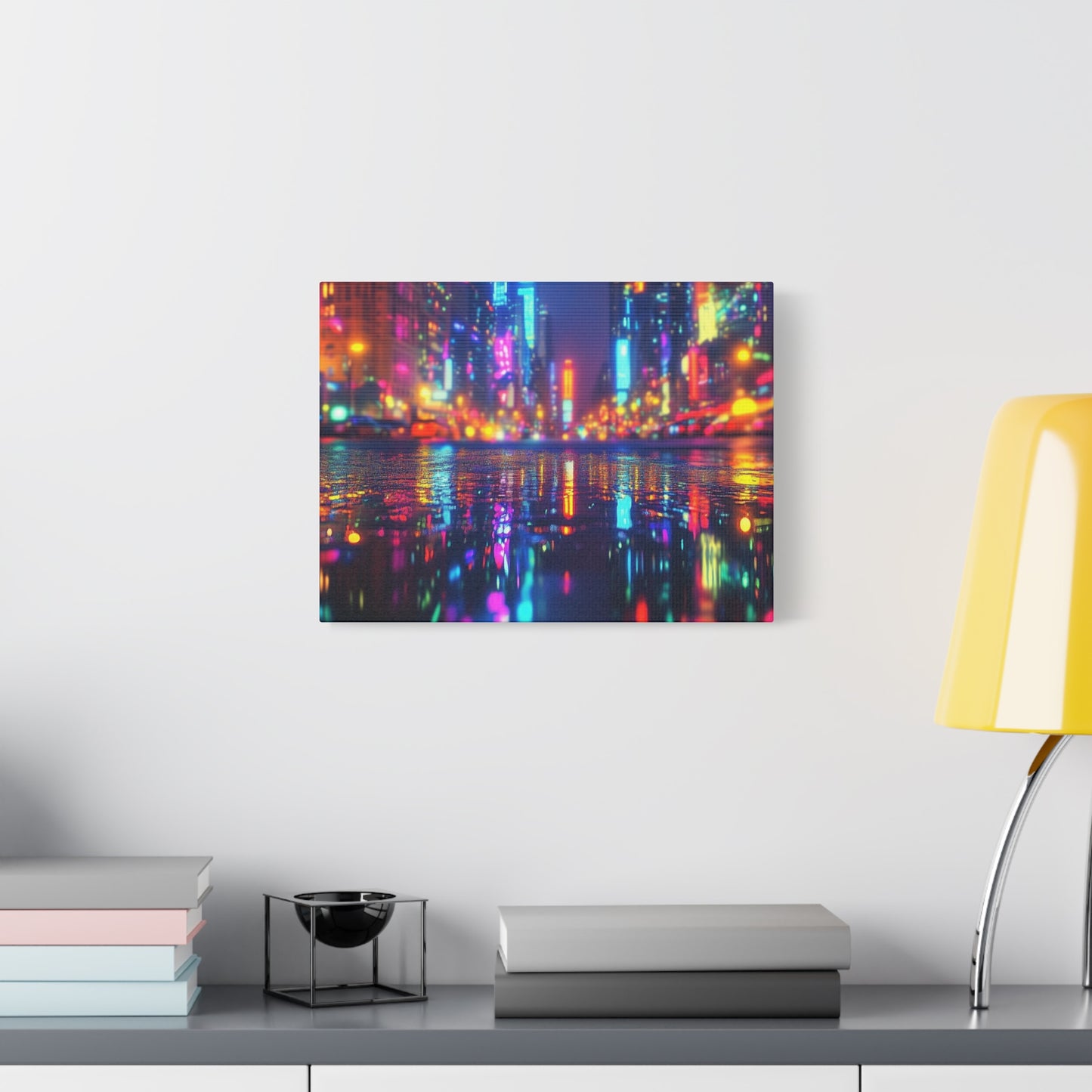 Neon Reverie Matte Canvas Wallart