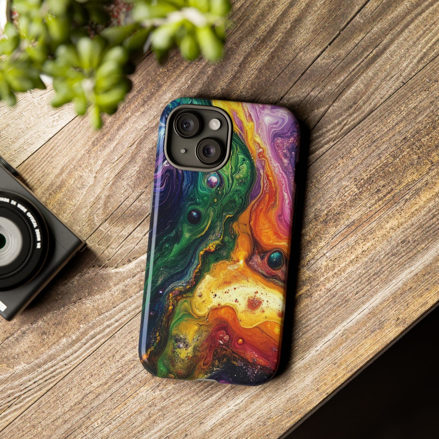 Cosmic Swirl Abstract Tough Phone Case