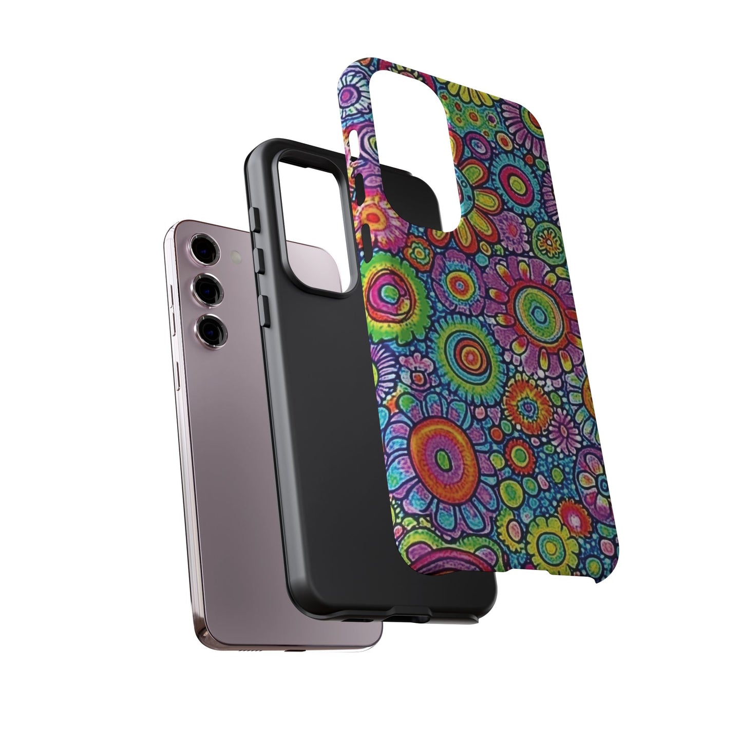 Retro Flower Pop Tough Phone Case