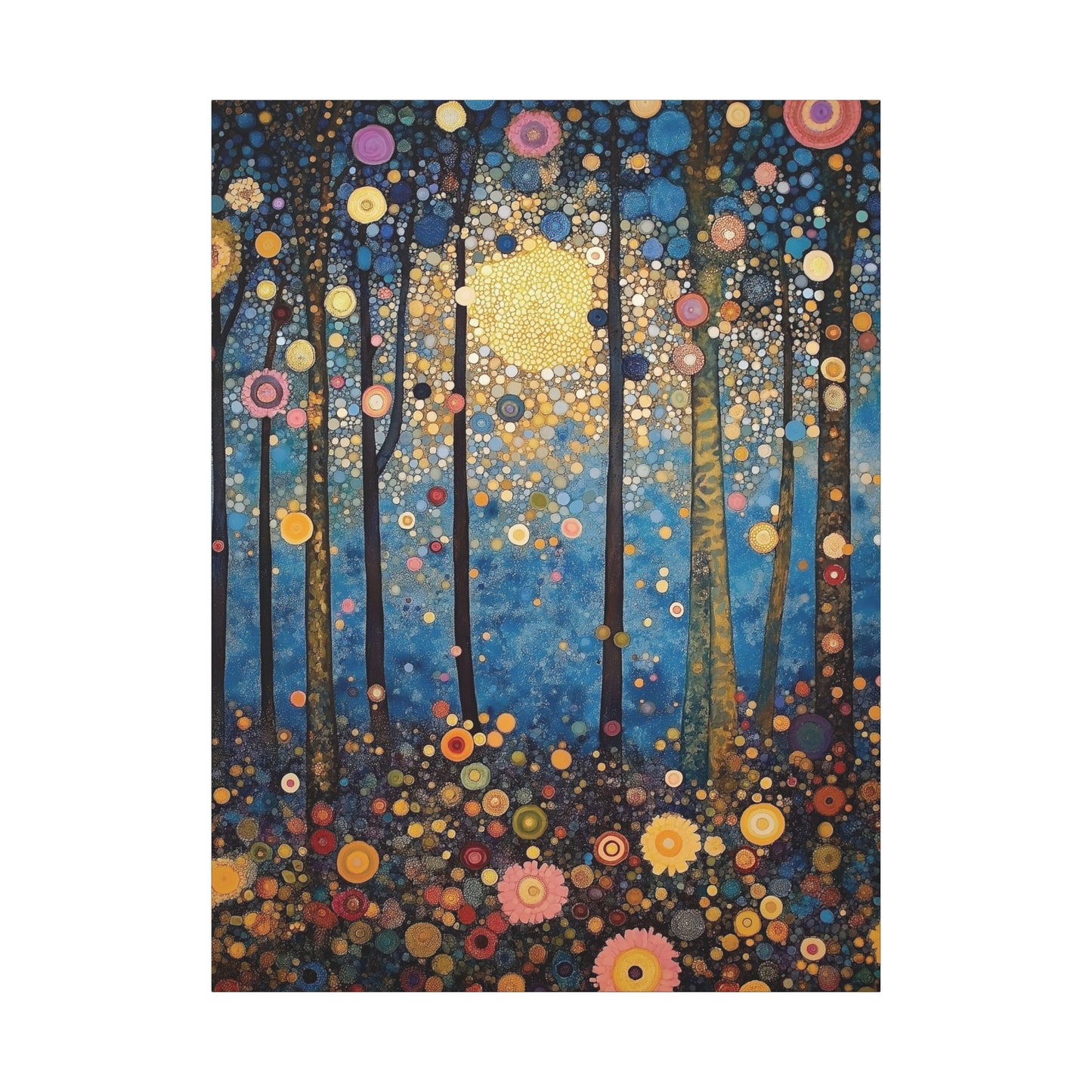 Moonlit Whimsy Mystical Forest Art Print