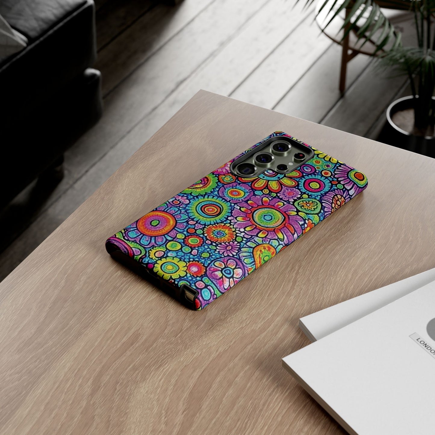 Retro Flower Pop Tough Phone Case