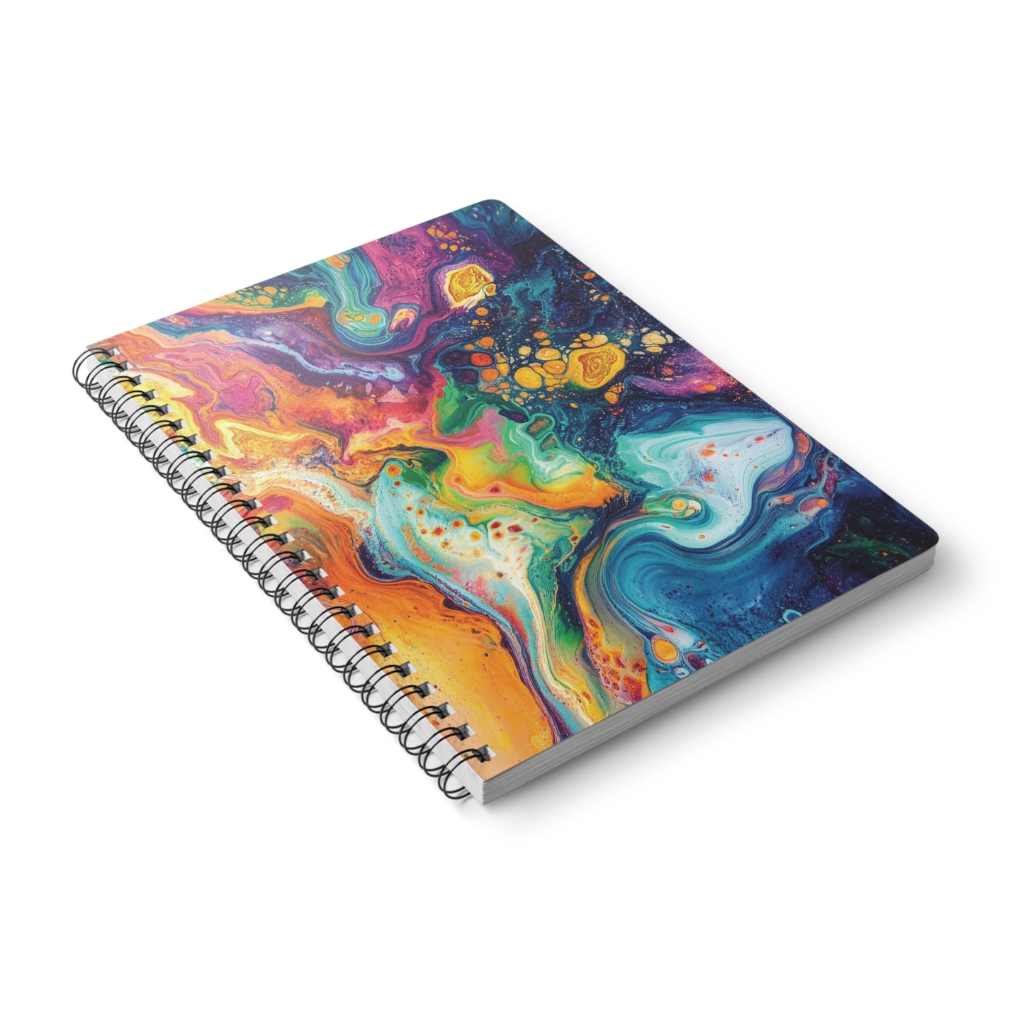 Nebula Drift Abstract Galaxy Notebook