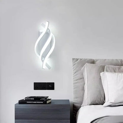 Modern Minimalist LED Wall Lamp – Dimmable Wall Sconce Lighting in Black and White for Indoor Use in Bedroom or Aisle-6